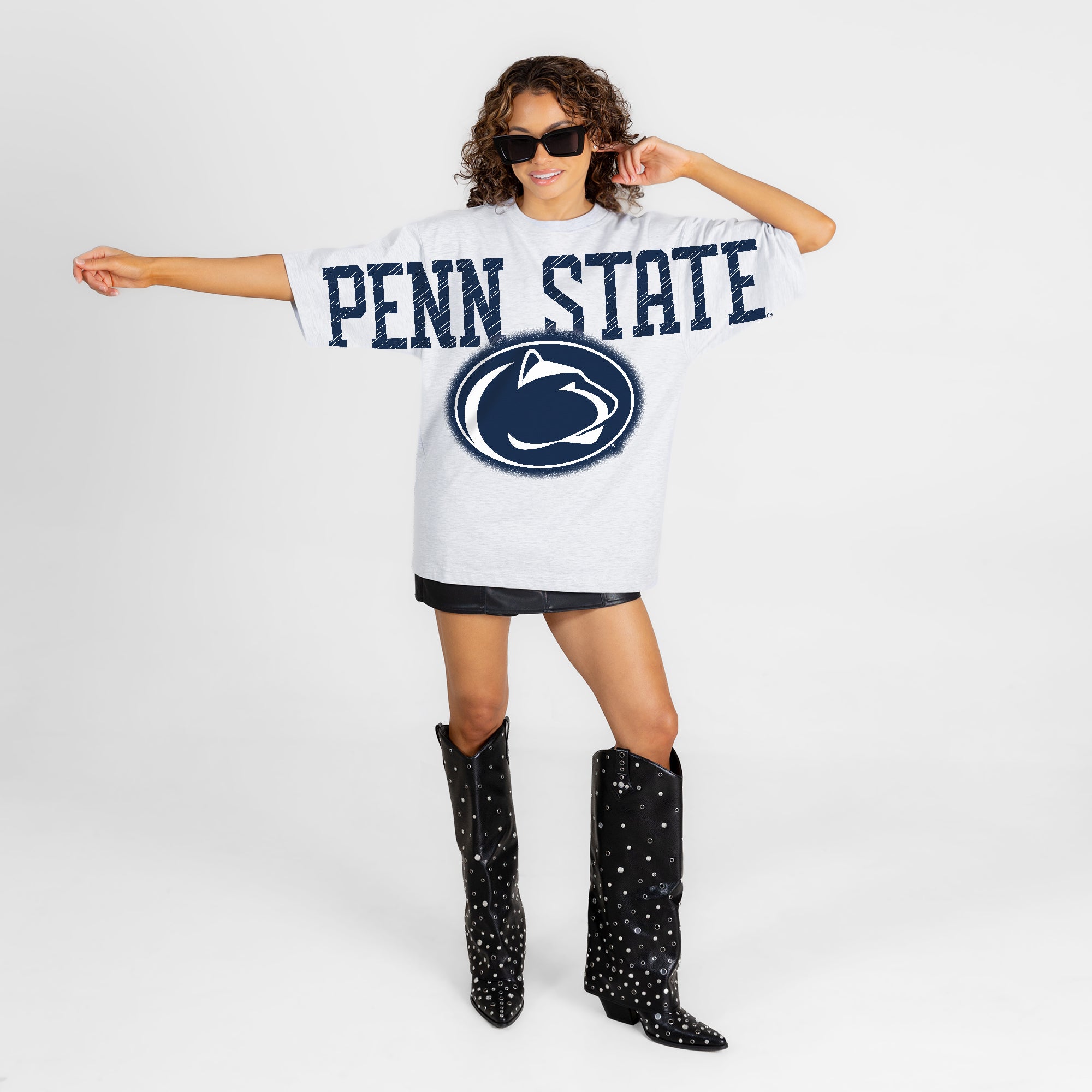 PENN STATE NITTANY LIONS DRIP CULTURE RELAXED FIT CREWNECK TEE
