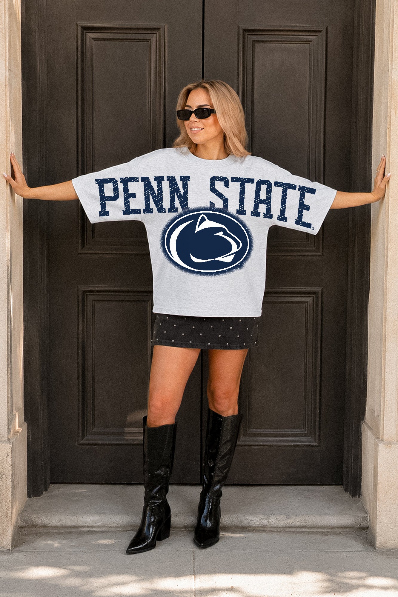 PENN STATE NITTANY LIONS DRIP CULTURE RELAXED FIT CREWNECK TEE