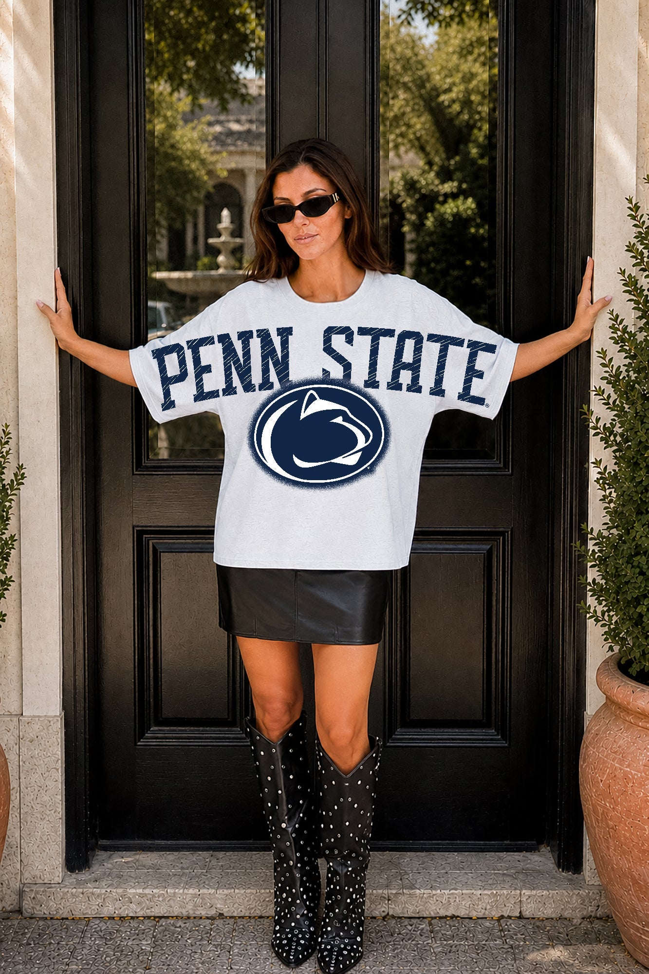 PENN STATE NITTANY LIONS DRIP CULTURE RELAXED FIT CREWNECK TEE