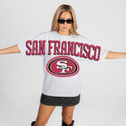 SAN FRANCISCO 49ERS DRIP CULTURE RELAXED FIT CREWNECK TEE