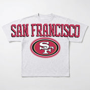 SAN FRANCISCO 49ERS DRIP CULTURE RELAXED FIT CREWNECK TEE