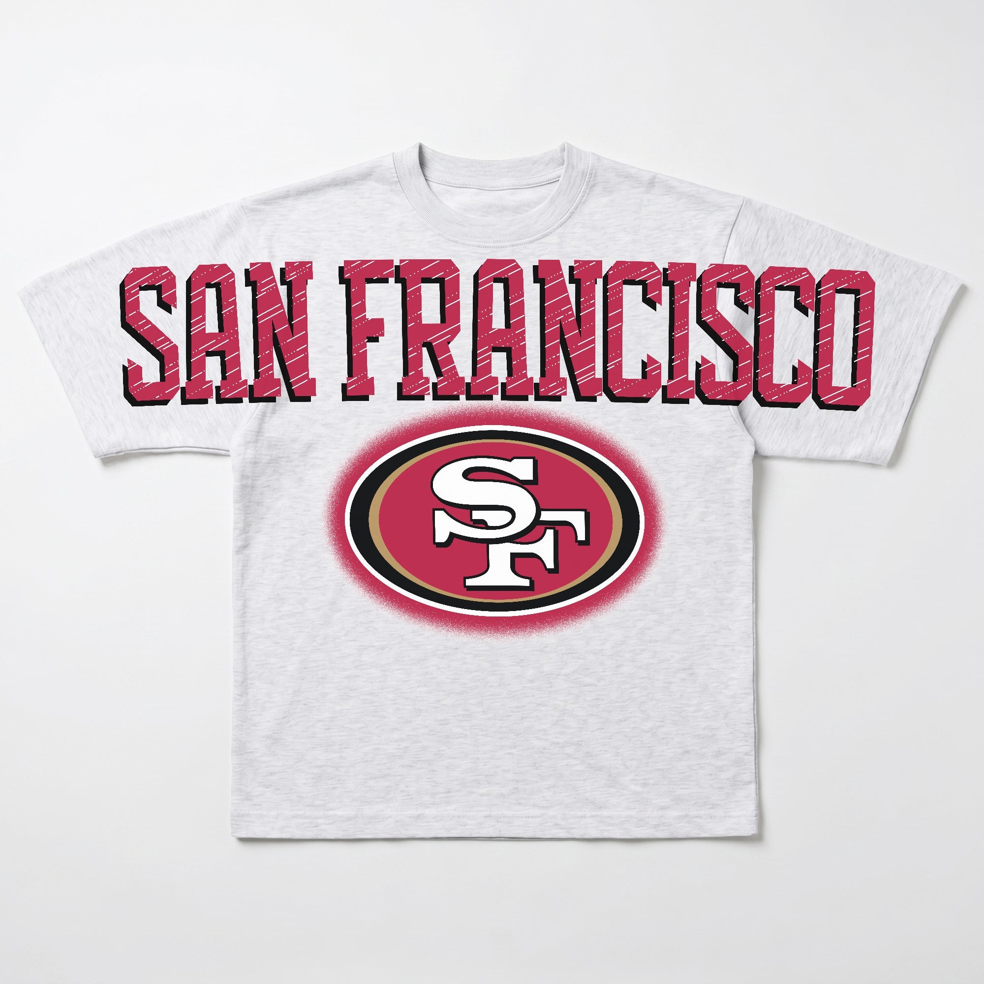 SAN FRANCISCO 49ERS DRIP CULTURE RELAXED FIT CREWNECK TEE