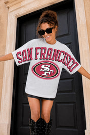 SAN FRANCISCO 49ERS DRIP CULTURE RELAXED FIT CREWNECK TEE