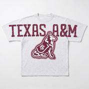 TEXAS A&M AGGIES DRIP CULTURE RELAXED FIT CREWNECK TEE