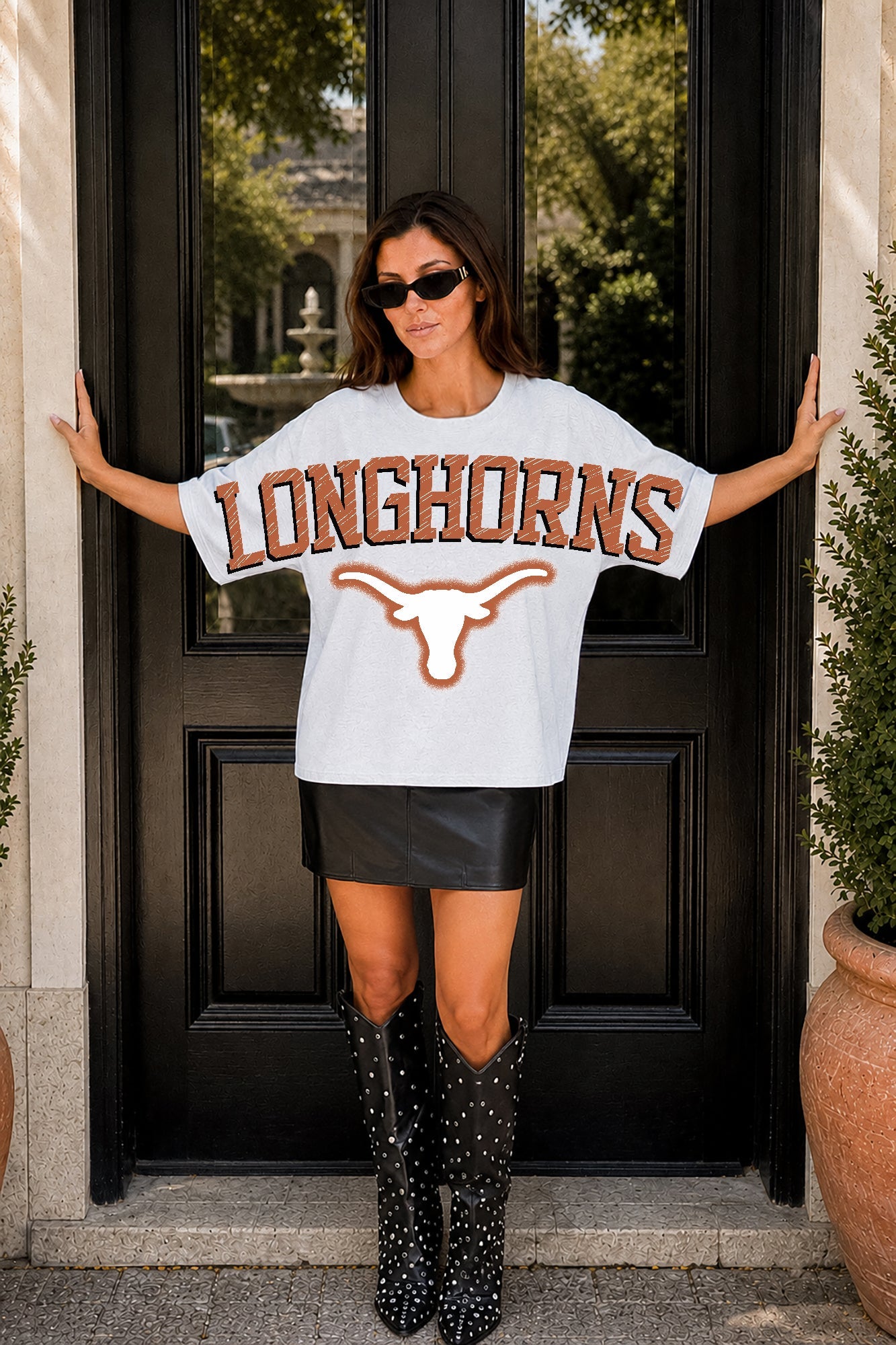 TEXAS LONGHORNS DRIP CULTURE RELAXED FIT CREWNECK TEE