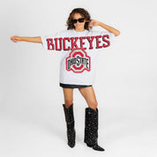 OHIO STATE BUCKEYES DRIP CULTURE RELAXED FIT CREWNECK TEE