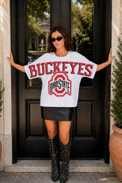 OHIO STATE BUCKEYES DRIP CULTURE RELAXED FIT CREWNECK TEE