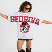GEORGIA BULLDOGS DRIP CULTURE RELAXED FIT CREWNECK TEE