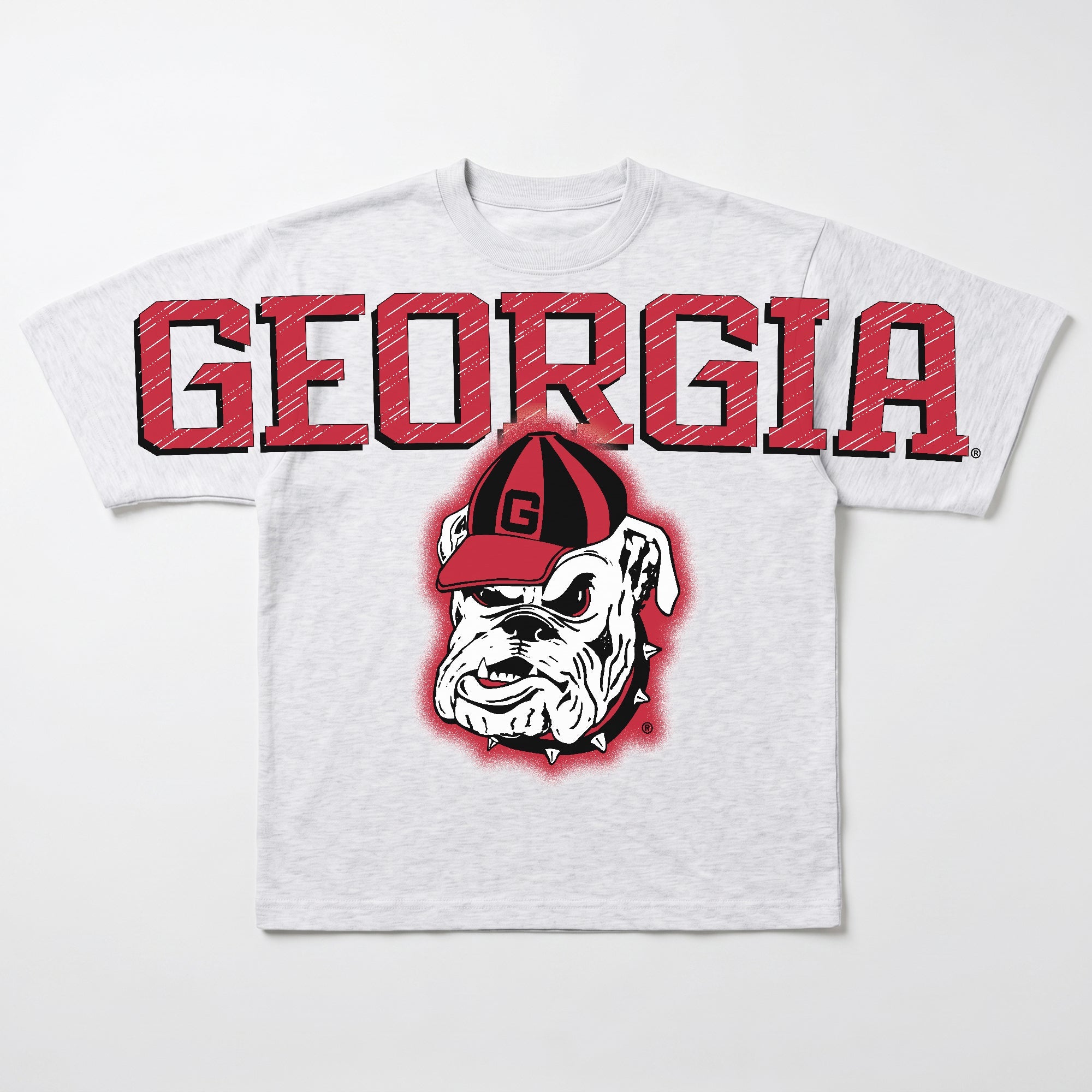GEORGIA BULLDOGS DRIP CULTURE RELAXED FIT CREWNECK TEE