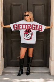 GEORGIA BULLDOGS DRIP CULTURE RELAXED FIT CREWNECK TEE