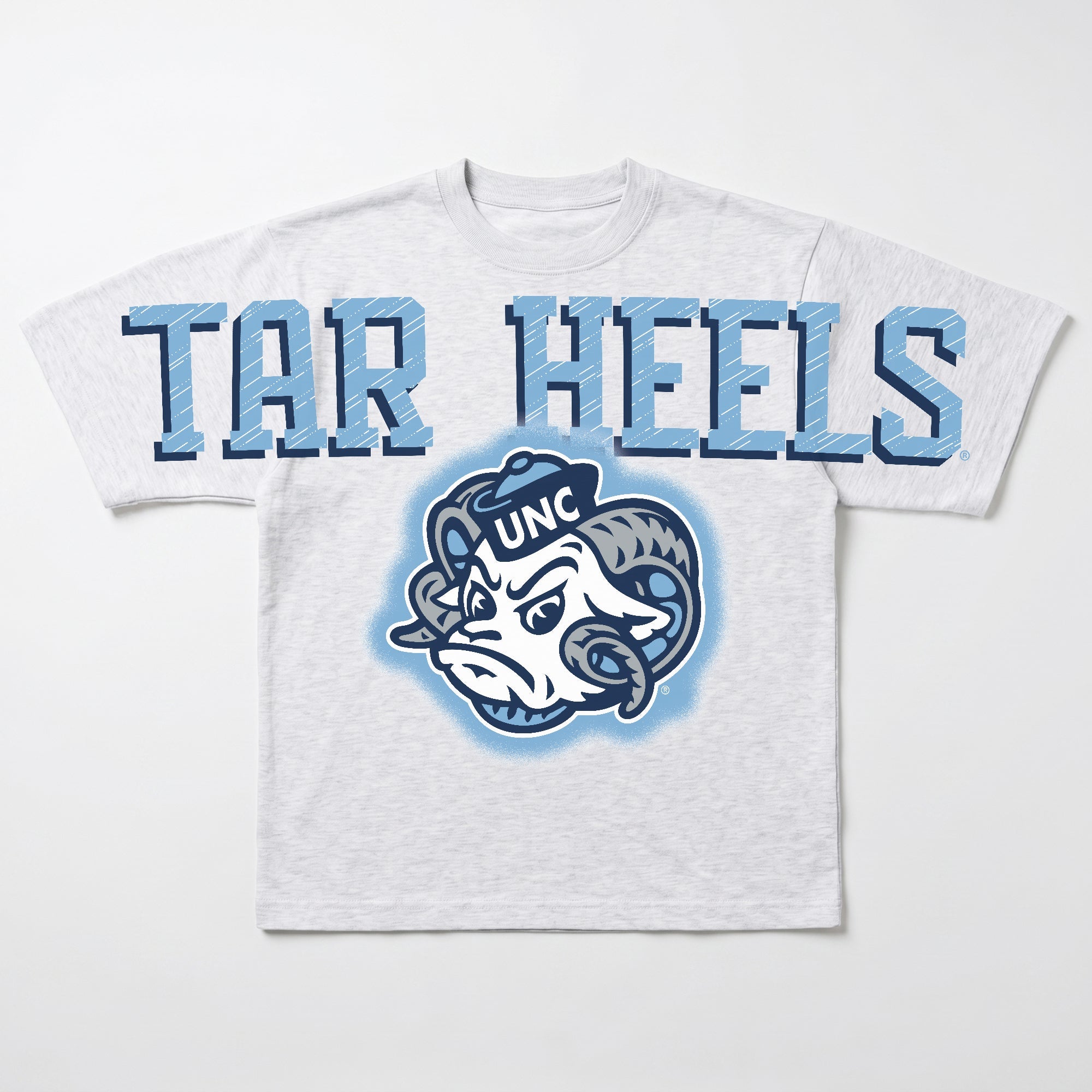 NORTH CAROLINA TAR HEELS DRIP CULTURE RELAXED FIT CREWNECK TEE