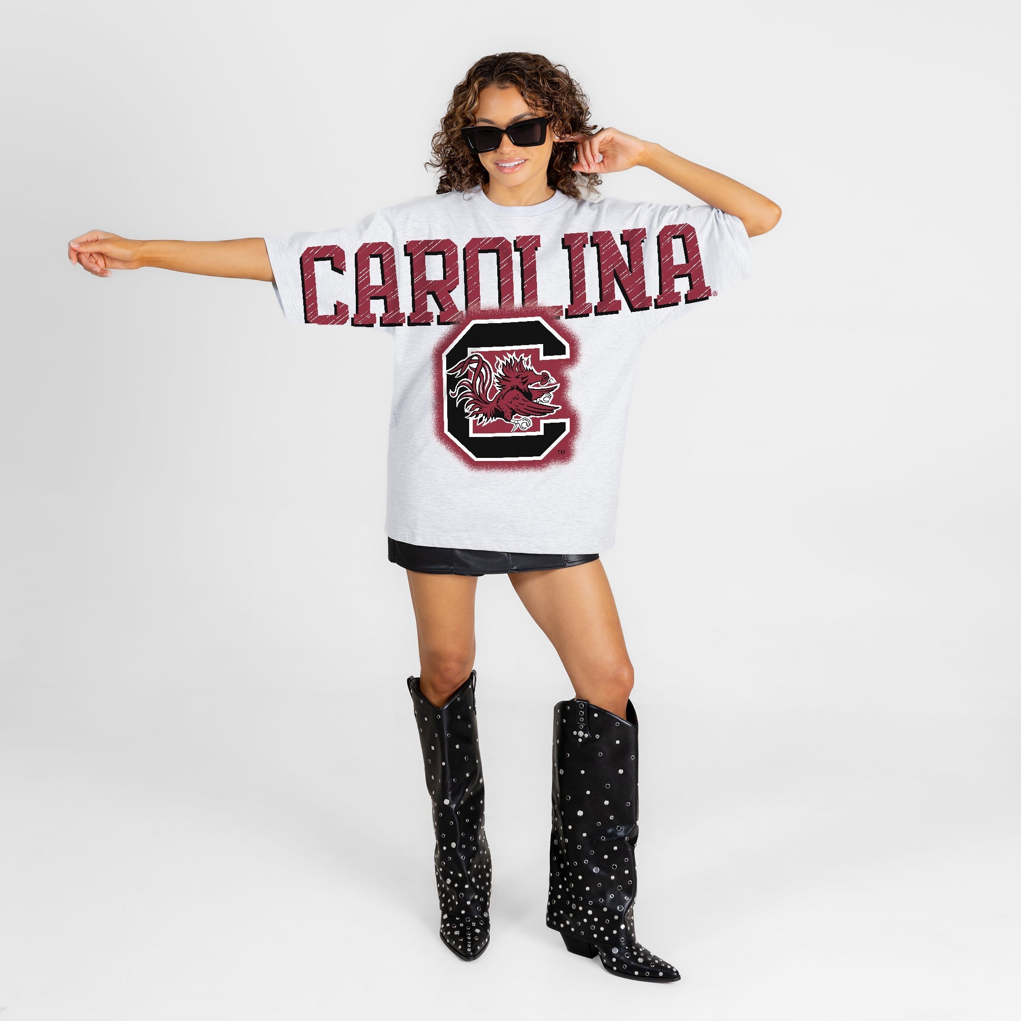SOUTH CAROLINA GAMECOCKS DRIP CULTURE RELAXED FIT CREWNECK TEE