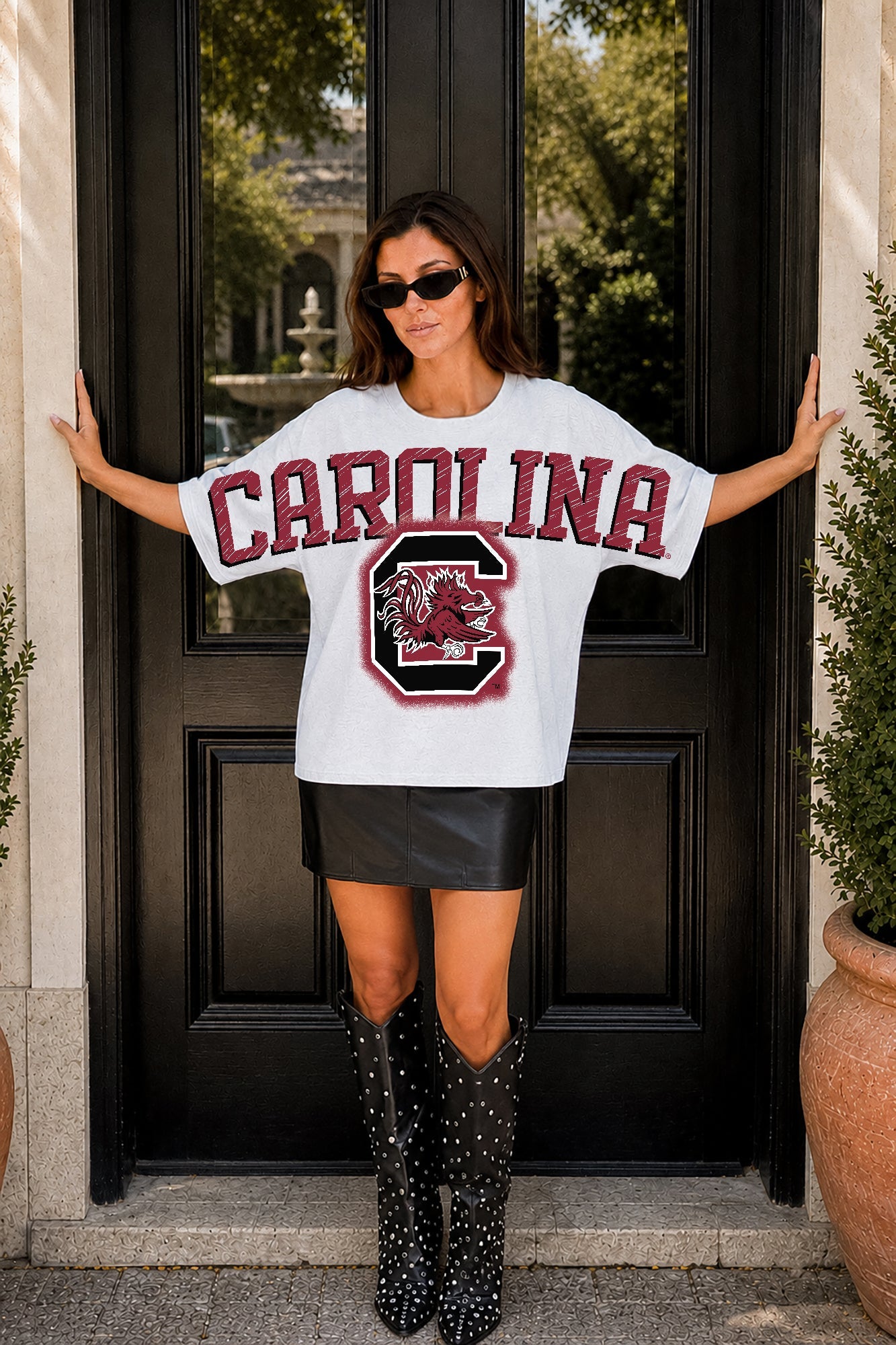 SOUTH CAROLINA GAMECOCKS DRIP CULTURE RELAXED FIT CREWNECK TEE
