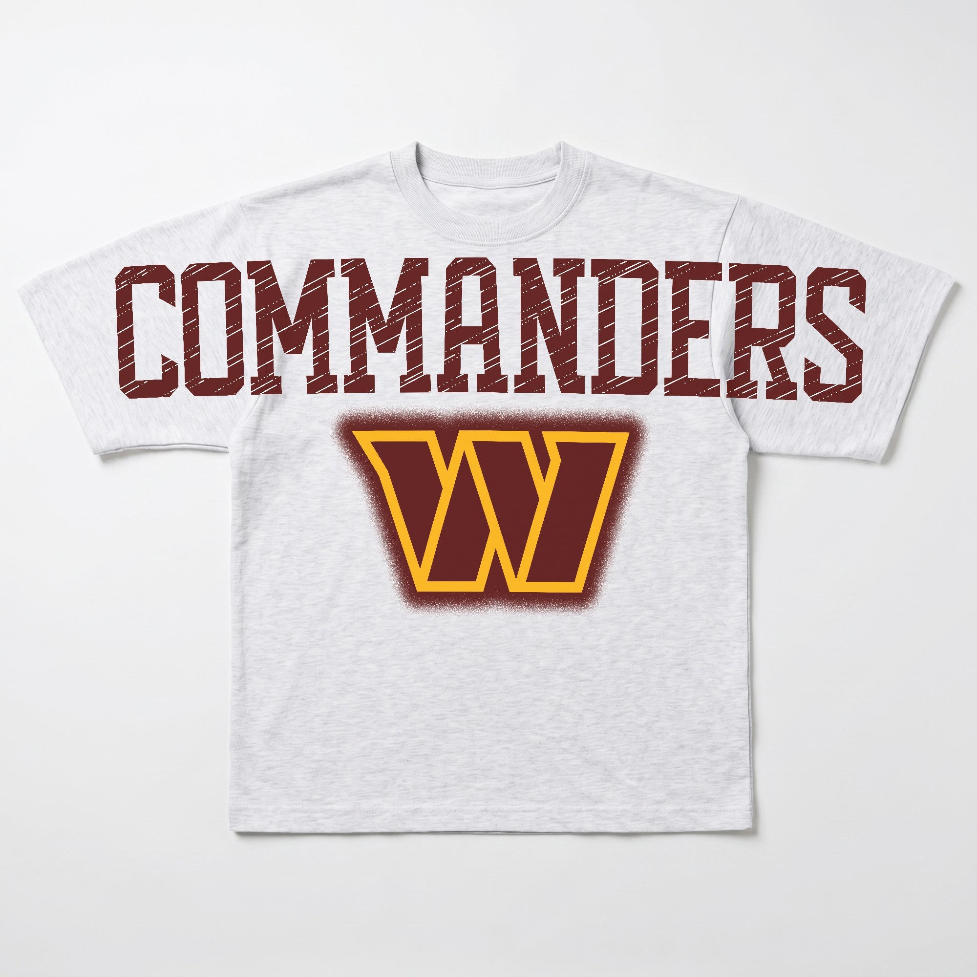 WASHINGTON COMMANDERS DRIP CULTURE RELAXED FIT CREWNECK TEE