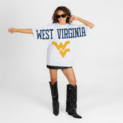 WEST VIRGINIA MOUNTAINEERS DRIP CULTURE RELAXED FIT CREWNECK TEE