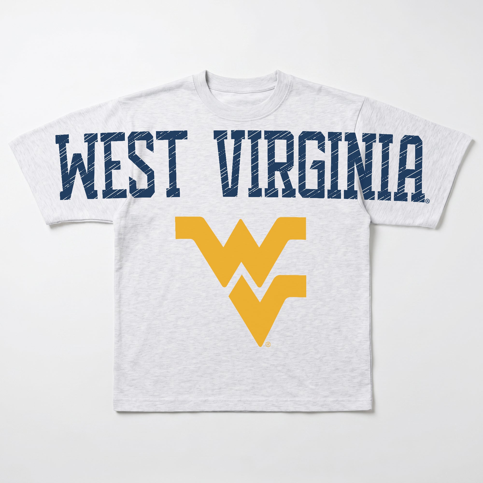 WEST VIRGINIA MOUNTAINEERS DRIP CULTURE RELAXED FIT CREWNECK TEE