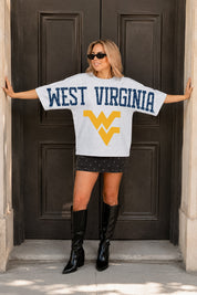 WEST VIRGINIA MOUNTAINEERS DRIP CULTURE RELAXED FIT CREWNECK TEE