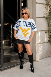 WEST VIRGINIA MOUNTAINEERS DRIP CULTURE RELAXED FIT CREWNECK TEE