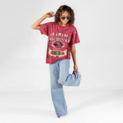 ALABAMA CRIMSON TIDE SKY'S THE LIMIT VINTAGE WASH RHINESTONE TEE