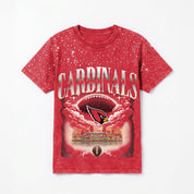 ARIZONA CARDINALS SKY'S THE LIMIT VINTAGE WASH RHINESTONE TEE