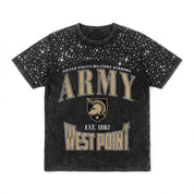ARMY BLACK KNIGHTS IN THE ZONE VINTAGE WASH RHINESTONE TEE