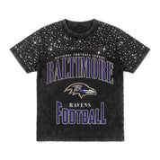 BALTIMORE RAVENS IN THE ZONE VINTAGE WASH RHINESTONE TEE