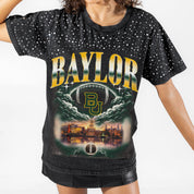 BAYLOR BEARS DREAM BIG VINTAGE WASH RHINESTONE TEE