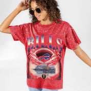 BUFFALO BILLS SKY'S THE LIMIT VINTAGE WASH RHINESTONE TEE