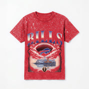 BUFFALO BILLS SKY'S THE LIMIT VINTAGE WASH RHINESTONE TEE