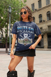 BUTLER BULLDOGS SKY'S THE LIMIT VINTAGE WASH RHINESTONE TEE