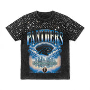 CAROLINA PANTHERS SKY'S THE LIMIT VINTAGE WASH RHINESTONE TEE