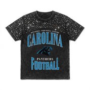 CAROLINA PANTHERS IN THE ZONE VINTAGE WASH RHINESTONE TEE
