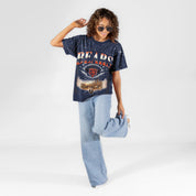 CHICAGO BEARS SKY'S THE LIMIT VINTAGE WASH RHINESTONE TEE
