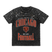 CHICAGO BEARS IN THE ZONE VINTAGE WASH RHINESTONE TEE
