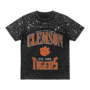 CLEMSON TIGERS IN THE ZONE VINTAGE WASH RHINESTONE TEE