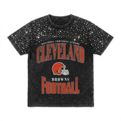 CLEVELAND BROWNS IN THE ZONE VINTAGE WASH RHINESTONE TEE