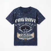 DALLAS COWBOYS SKY'S THE LIMIT VINTAGE WASH RHINESTONE TEE