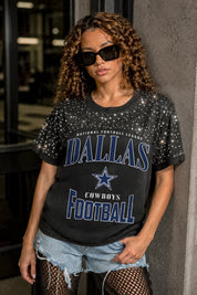 DALLAS COWBOYS IN THE ZONE VINTAGE WASH RHINESTONE TEE