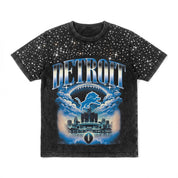 DETROIT LIONS SKY'S THE LIMIT VINTAGE WASH RHINESTONE TEE