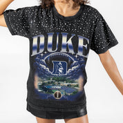 DUKE BLUE DEVILS SKY'S THE LIMIT VINTAGE WASH RHINESTONE TEE