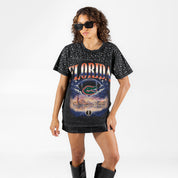 FLORIDA GATORS SKY'S THE LIMIT VINTAGE WASH RHINESTONE TEE