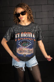 FLORIDA GATORS SKY'S THE LIMIT VINTAGE WASH RHINESTONE TEE