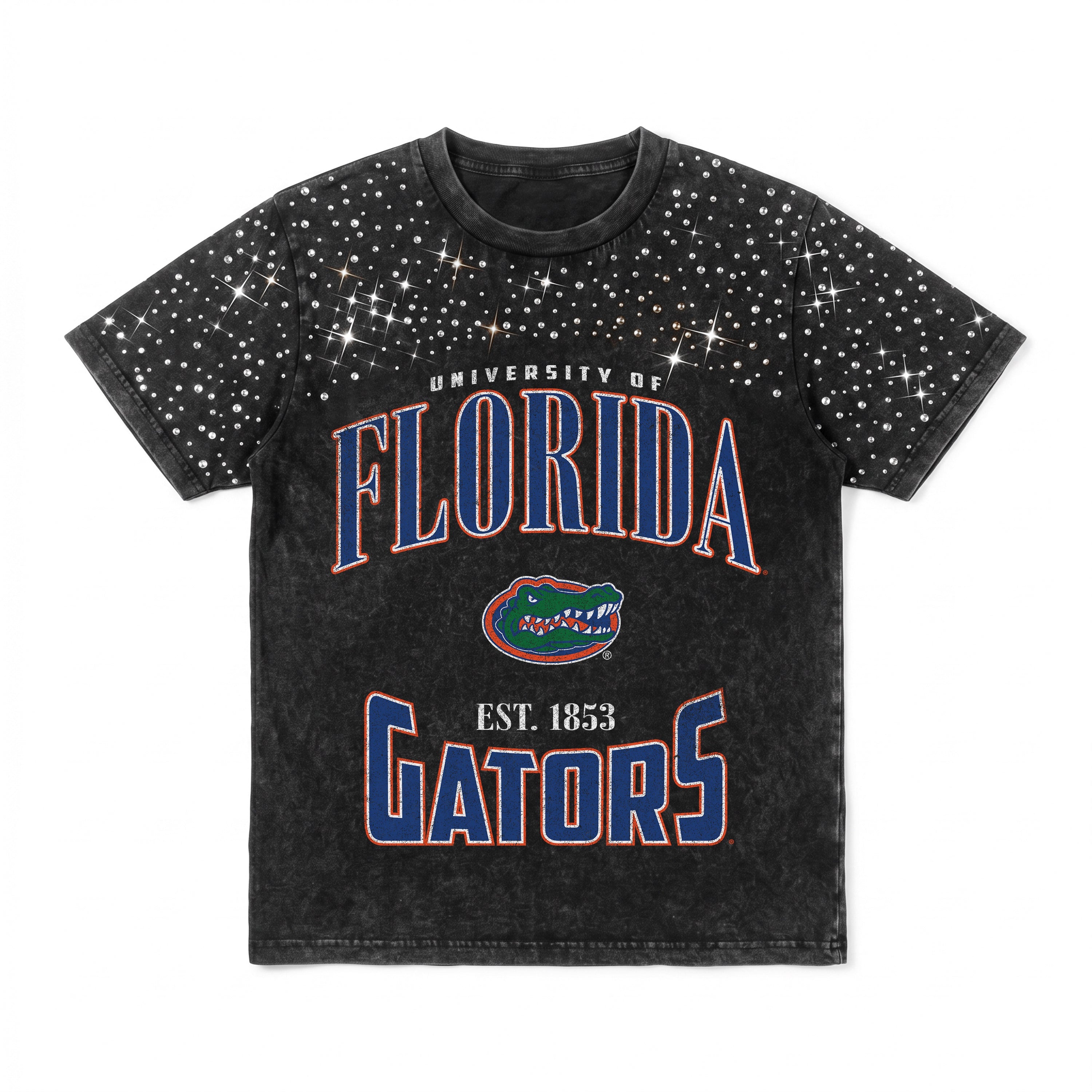 FLORIDA GATORS IN THE ZONE VINTAGE WASH RHINESTONE TEE