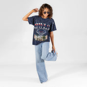 FLORIDA ATLANTIC OWLS SKY'S THE LIMIT VINTAGE WASH RHINESTONE TEE