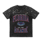 FLORIDA ATLANTIC OWLS IN THE ZONE VINTAGE WASH RHINESTONE TEE