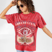 FRESNO STATE BULLDOGS SKY'S THE LIMIT VINTAGE WASH RHINESTONE TEE