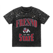 FRESNO STATE BULLDOGS IN THE ZONE VINTAGE WASH RHINESTONE TEE