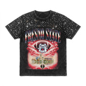 FRESNO STATE BULLDOGS DREAM BIG VINTAGE WASH RHINESTONE TEE