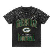GREEN BAY PACKERS IN THE ZONE VINTAGE WASH RHINESTONE TEE