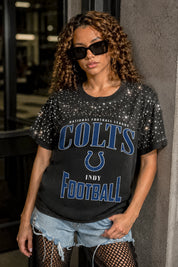 INDIANAPOLIS COLTS IN THE ZONE VINTAGE WASH RHINESTONE TEE